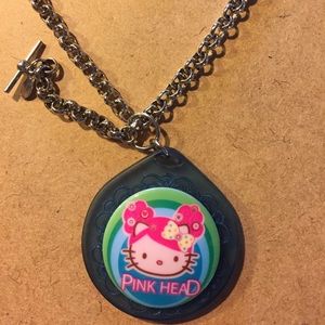 Tarina Tarantino LARGE HelloKitty pinkhead pendant